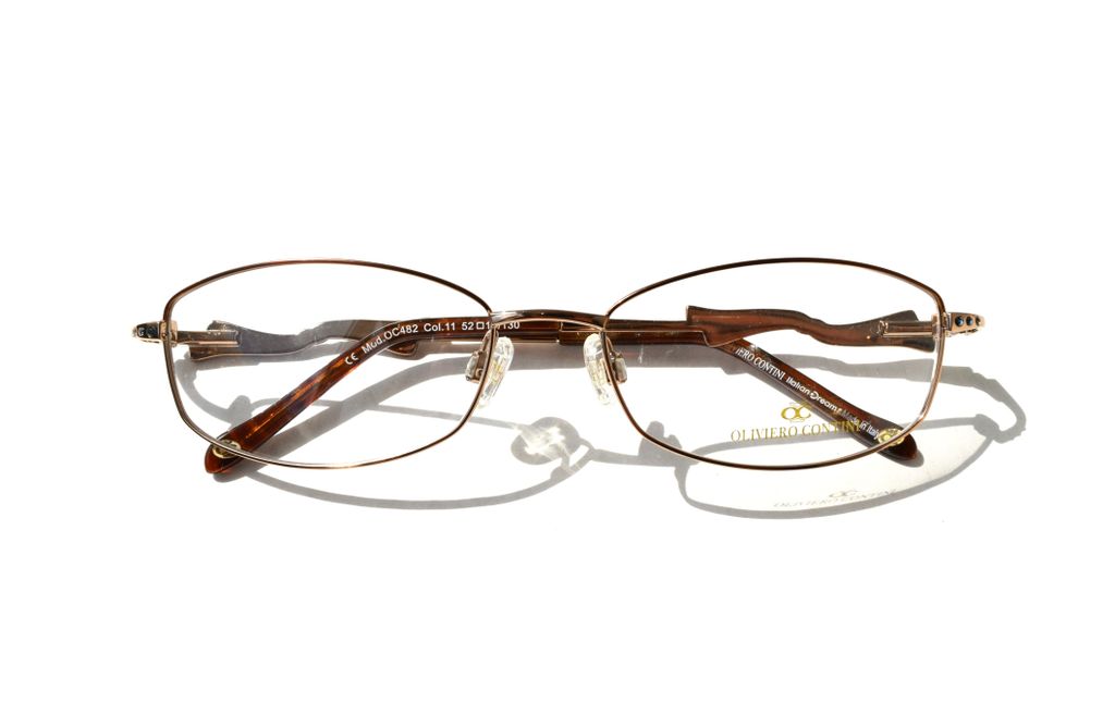 Модные очки Oliviero Contini OC 482 11 Brown с кристаллами Swarovski