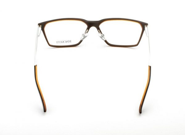 Модные крупные очки Hackett London HEK 1156 077 Black/Brown/Silver - изображение 4