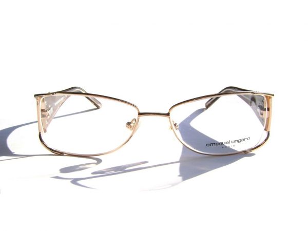 Модные очки Emanuel Ungaro EU 70301 003 Gold с кристаллами Swarovski - изображение 2