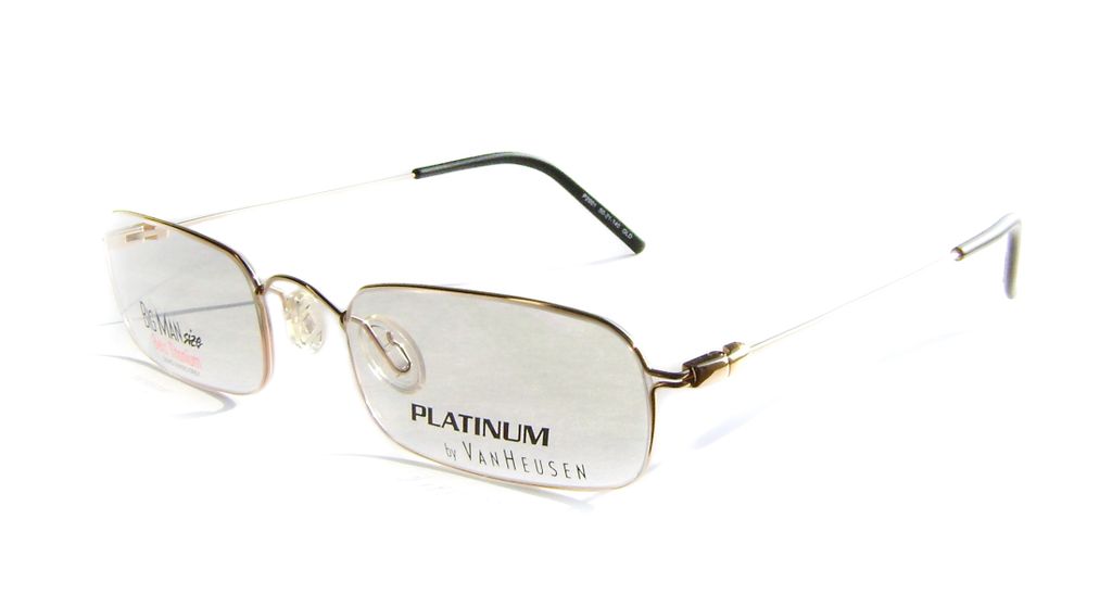 Квадратные титановые очки Van Heusen Platinum VH P2001 Gold