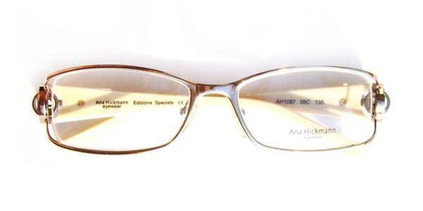Модная оправа для очков Ana Hickmann AH1087 08C Brown с кристаллами Swarovski - изображение 7