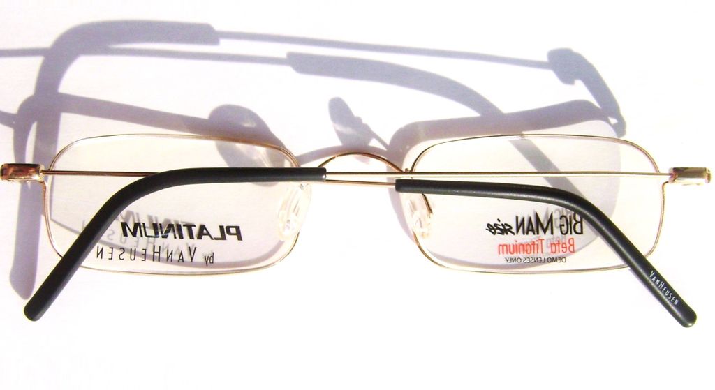Квадратные титановые очки Van Heusen Platinum VH P2001 Gold