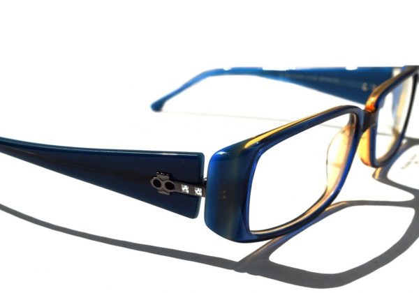 Модные очки Oliviero Contini OC 455 95 Blue Sand с кристаллами Swarovski - изображение 1