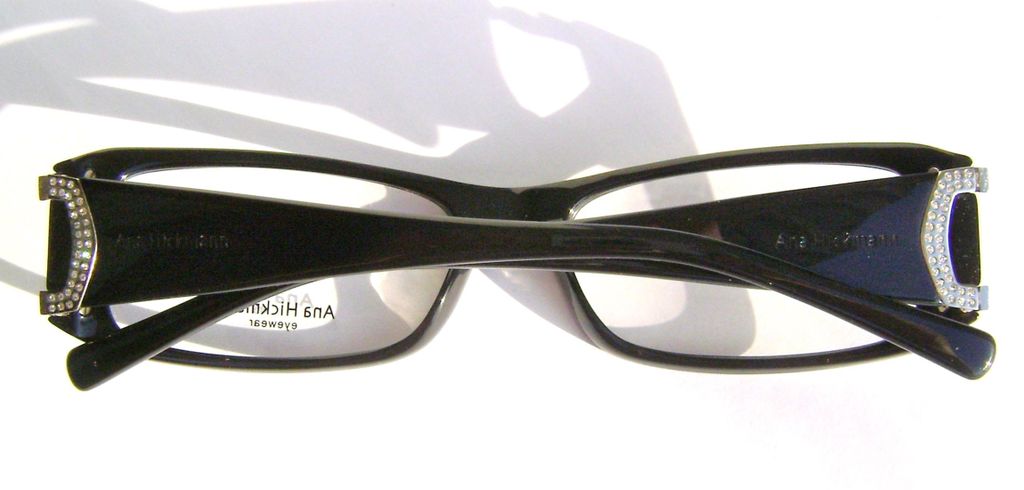 Модная оправа для очков Ana Hickmann AH6089 A01 чёрная с кристаллами Swarovski