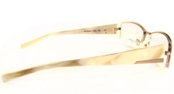Модная полуободковая оправа для очков Ana Hickmann AH 1053 N 08C Gold/Marble - изображение 4