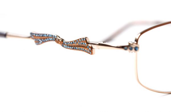 Модные очки Oliviero Contini OC 482 11 Brown с кристаллами Swarovski - изображение 3