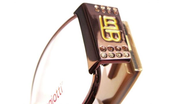 Модные овальные очки Laura Biagiotti LB 81121 C64 Brown с кристаллами Swarovski - изображение 7