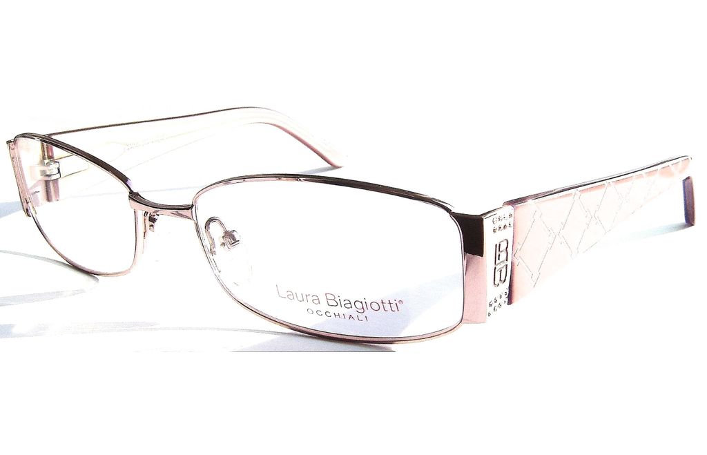 Модные овальные очки Laura Biagiotti LB 81121 433 Violet с кристаллами Swarovski