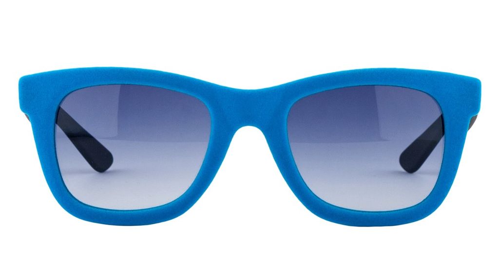 Бархатные очки вайфарер Italia Independent 0090VL 027 Blue