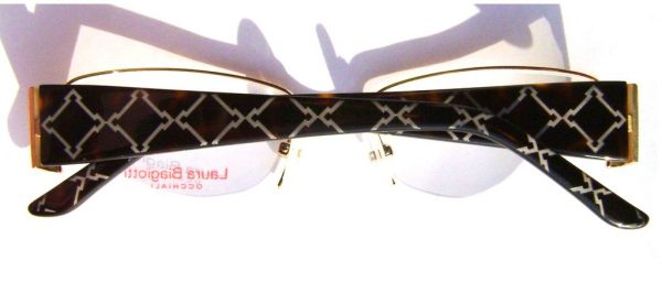 Модные овальные очки Laura Biagiotti LB 81122 003 Gold с кристаллами Swarovski - изображение 6