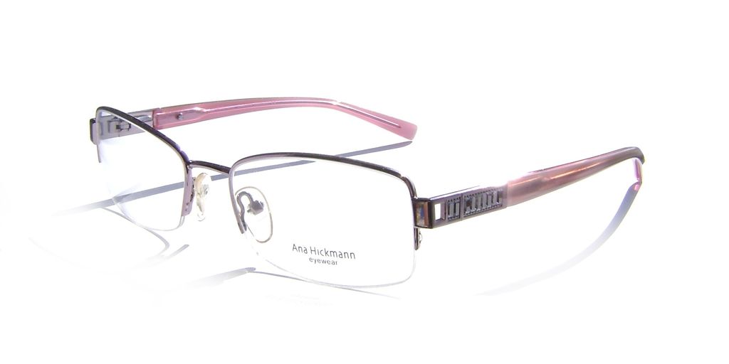 Модная овальная оправа для очков Ana Hickmann AH1092 13B Violet с кристаллами Swarovski