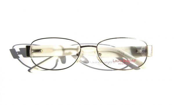 Модные овальные очки Laura Biagiotti LB 81101 003 Gilver с кристаллами Swarovski - изображение 4