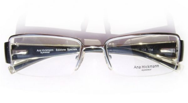 Классическая прямоугольная оправа для очков Ana Hickmann AH1091 X04 Silver - изображение 4