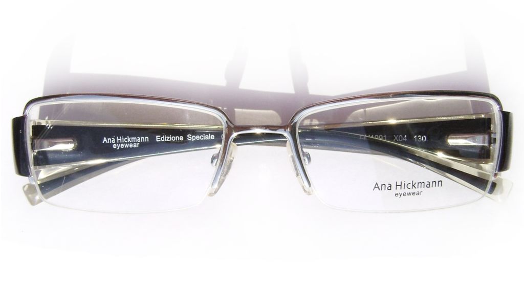 Классическая прямоугольная оправа для очков Ana Hickmann AH1091 X04 Silver