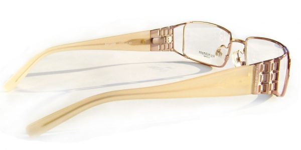 Модная прямоугольная оправа для очков Ana Hickmann AH1086 05B Rose gold с кристаллами Swarovski - изображение 3