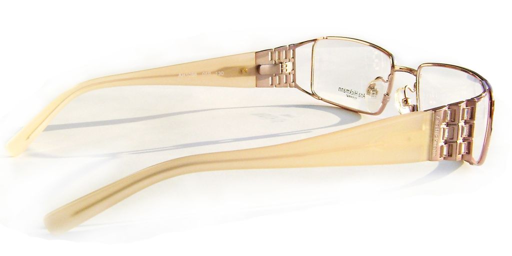 Модная прямоугольная оправа для очков Ana Hickmann AH1086 05B Rose gold с кристаллами Swarovski