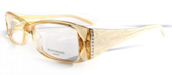 Модная оправа для очков Ana Hickmann AH6072N S10 прозрачная персиковая с кристаллами Swarovski - изображение 1