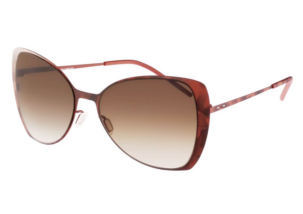 Ультратонкие очки бабочка Italia Independent 0204 092 Havana Brown