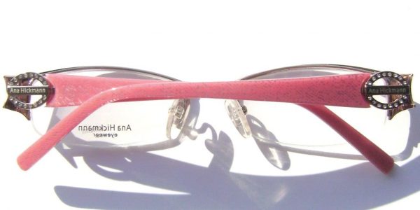 Модная оправа для очков Ana Hickmann AH1099 05B Pink Gold с кристаллами Swarovski - изображение 8
