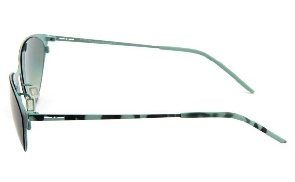 Ультратонкие очки кошачий глаз Italia Independent 0203 038 Havana Aqua Green - изображение 4