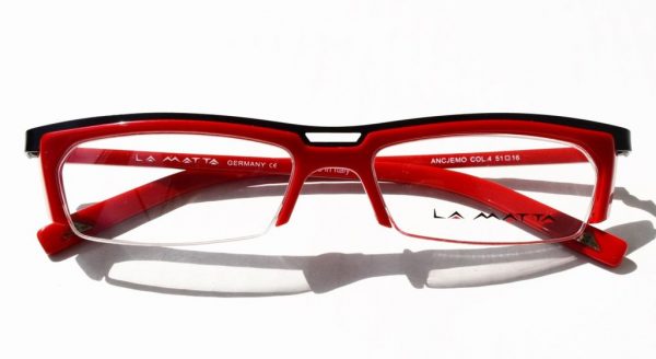 Модные дизайнерские очки La Matta Ancjemo c4 Red - изображение 7