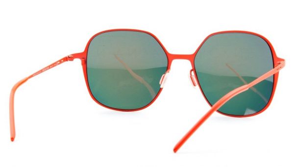 Ультратонкие крупные квадратные очки Italia Independent 0202 055 Orange led - изображение 4