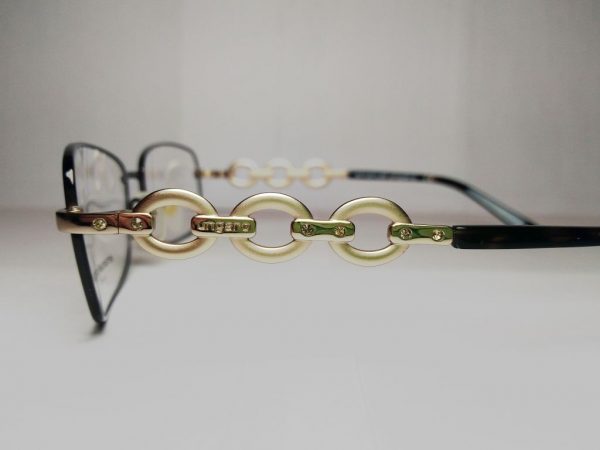 Модные очки Emanuel Ungaro EU 70312 B17 Black с кристаллами Swarovski - изображение 3