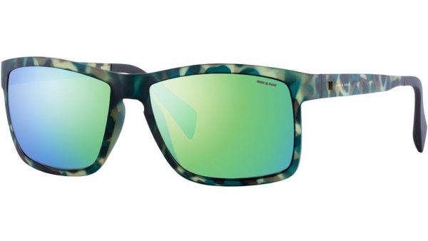 Легкие эластичные очки  крупный вайфарер Italia Independent 0113 035 Green camouflage - изображение 3