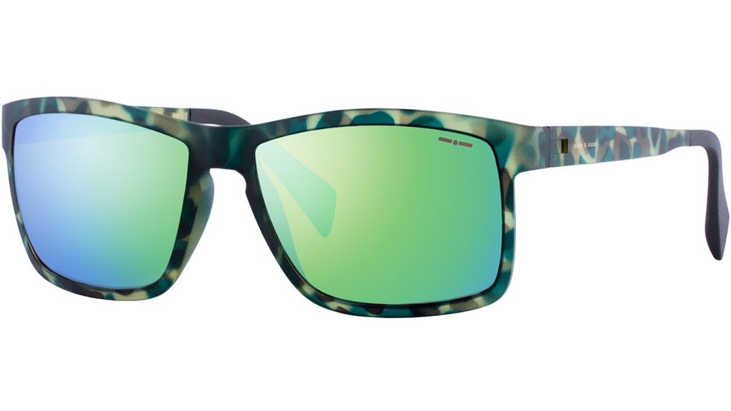 Легкие эластичные очки  крупный вайфарер Italia Independent 0113 035 Green camouflage
