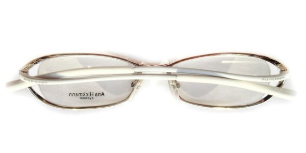 Элегантная оправа для очков Ana Hickmann AH1069 17A Silver/White - изображение 5
