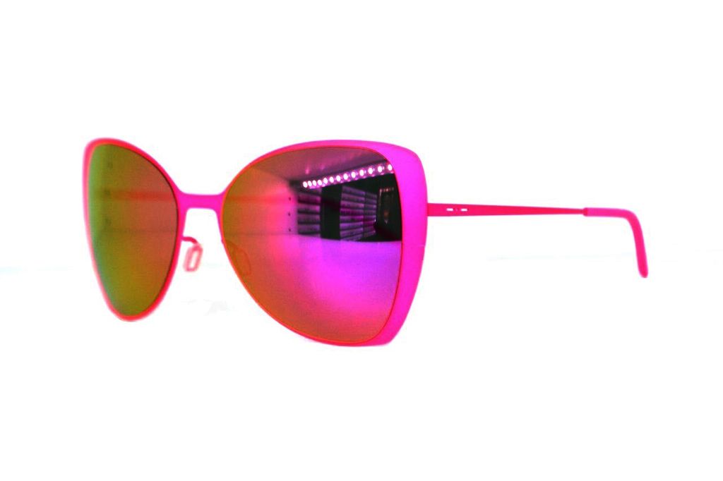 Ультратонкие очки бабочка Italia Independent 0204 018 Fuxia led