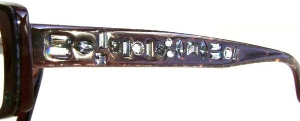 Модные очки Christian Lacroix 1007 164 Brun с кристаллами Swarovski - изображение 4