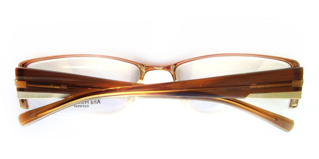 Модная полуободковая оправа для очков Ana Hickmann AH 1053 N 04A Gold/Brown