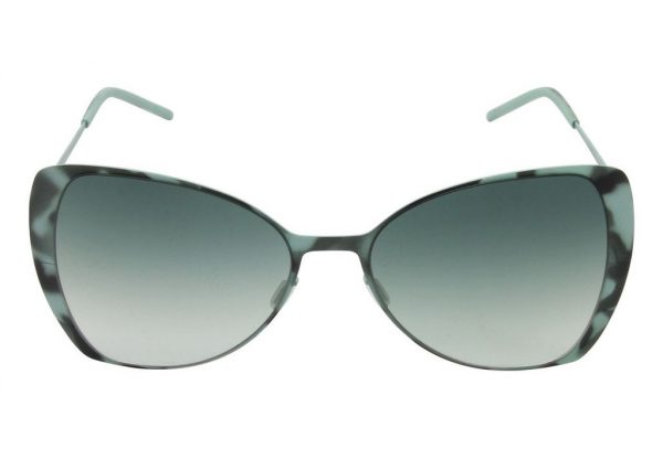 Ультратонкие очки бабочка Italia Independent 0204 038 Havana Aqua Green - изображение 1
