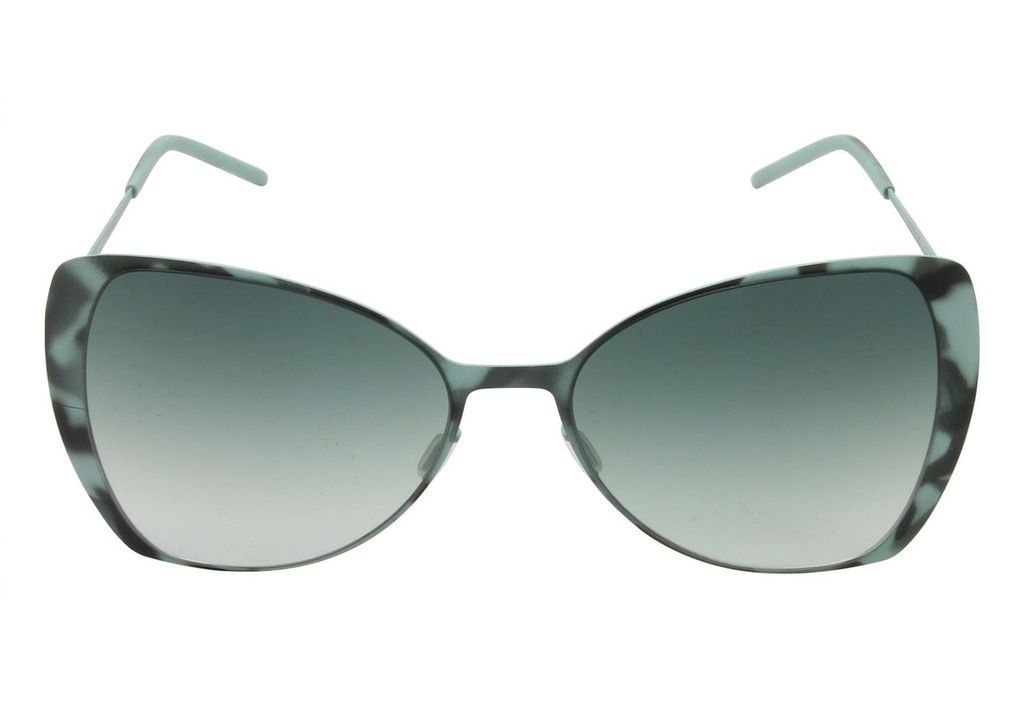 Ультратонкие очки бабочка Italia Independent 0204 038 Havana Aqua Green