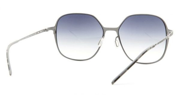 Ультратонкие крупные квадратные очки Italia Independent 0202 096 Grey havana - изображение 4