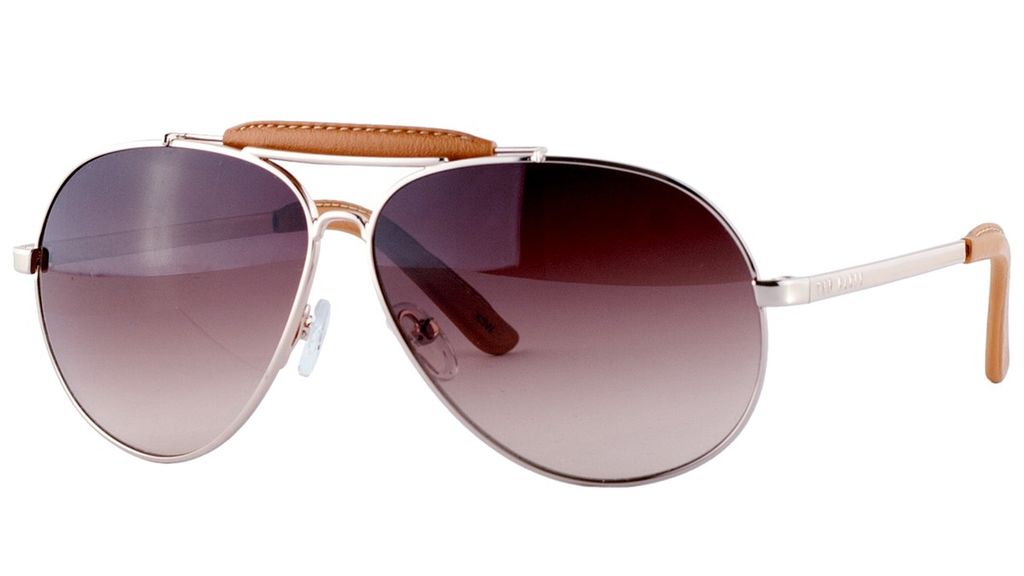 Очки авиатор Ted Baker Haile 1253 499 Gold Brown Natural Leather