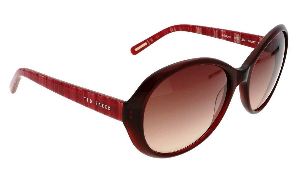 Модные крупные очки бабочка Ted Baker Aubagne 1289 264 бордо