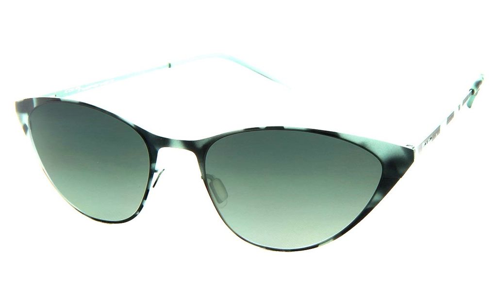 Ультратонкие очки кошачий глаз Italia Independent 0203 038 Havana Aqua Green