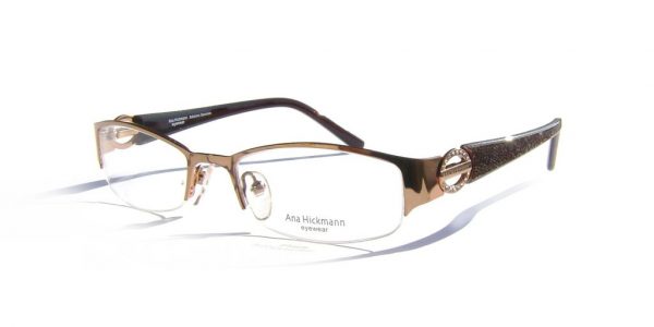 Модная оправа для очков Ana Hickmann AH1099 01A Brown с кристаллами Swarovski - изображение 1