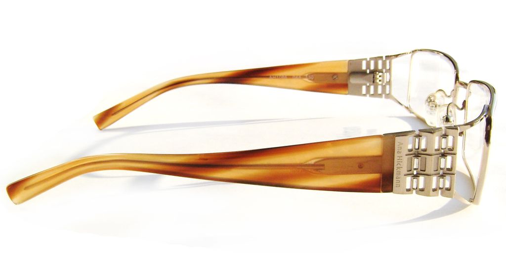 Модная прямоугольная оправа для очков Ana Hickmann AH1086 04A Gold с кристаллами Swarovski