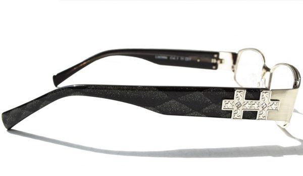 Модные дизайнерские очки La Matta LM3006 c3 Silver Swarovski - изображение 3