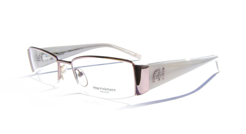 Модная оправа для очков Ana Hickmann AH1088 05B Pink gold с кристаллами Swarovski