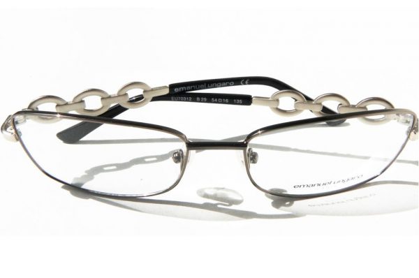 Модные очки Emanuel Ungaro EU 70312 B29 Gun metal с кристаллами Swarovski - изображение 4
