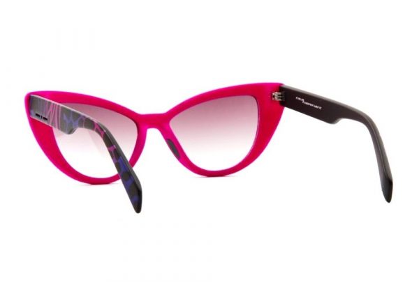 Бархатные очки кошачий глаз Italia Independent 0906V 018 ZEB Fuxia - изображение 4