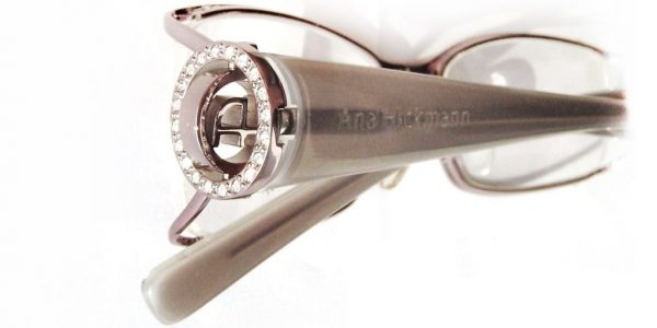 Модная оправа для очков Ana Hickmann AH1087N 13B Gun metal с кристаллами Swarovski - изображение 5