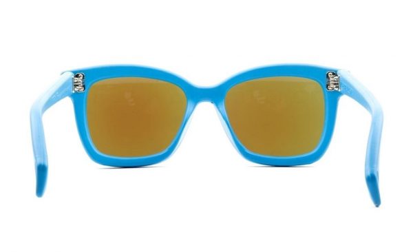 Резиновые очки крупный вайфарер Italia Independent 0011 027 Blue для пляжа и водных видов спорта - изображение 6