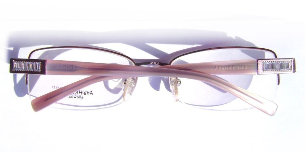 Модная овальная оправа для очков Ana Hickmann AH1092 13B Violet с кристаллами Swarovski