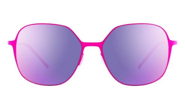 Ультратонкие крупные квадратные очки Italia Independent 0202 018 Fuxia led - изображение 1