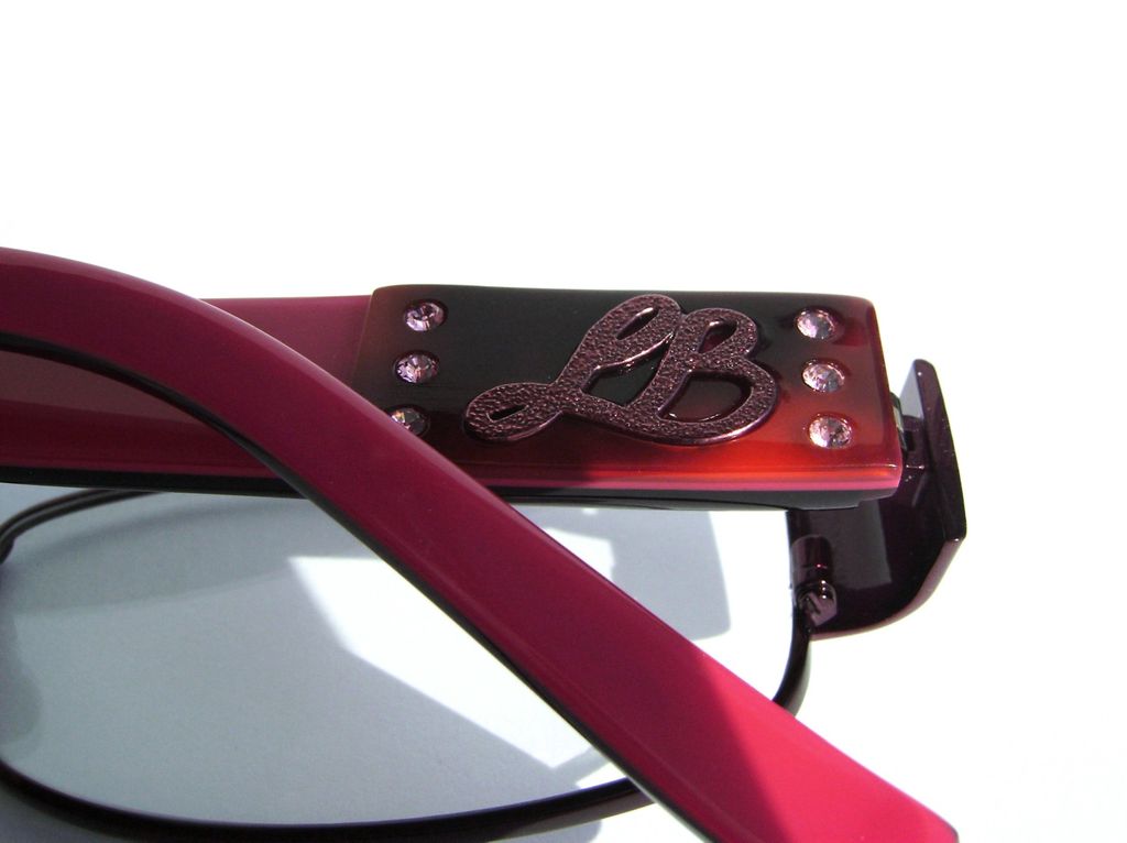 Модные овальные очки Laura Biagiotti LB 81101 E35 Red с кристаллами Swarovski
